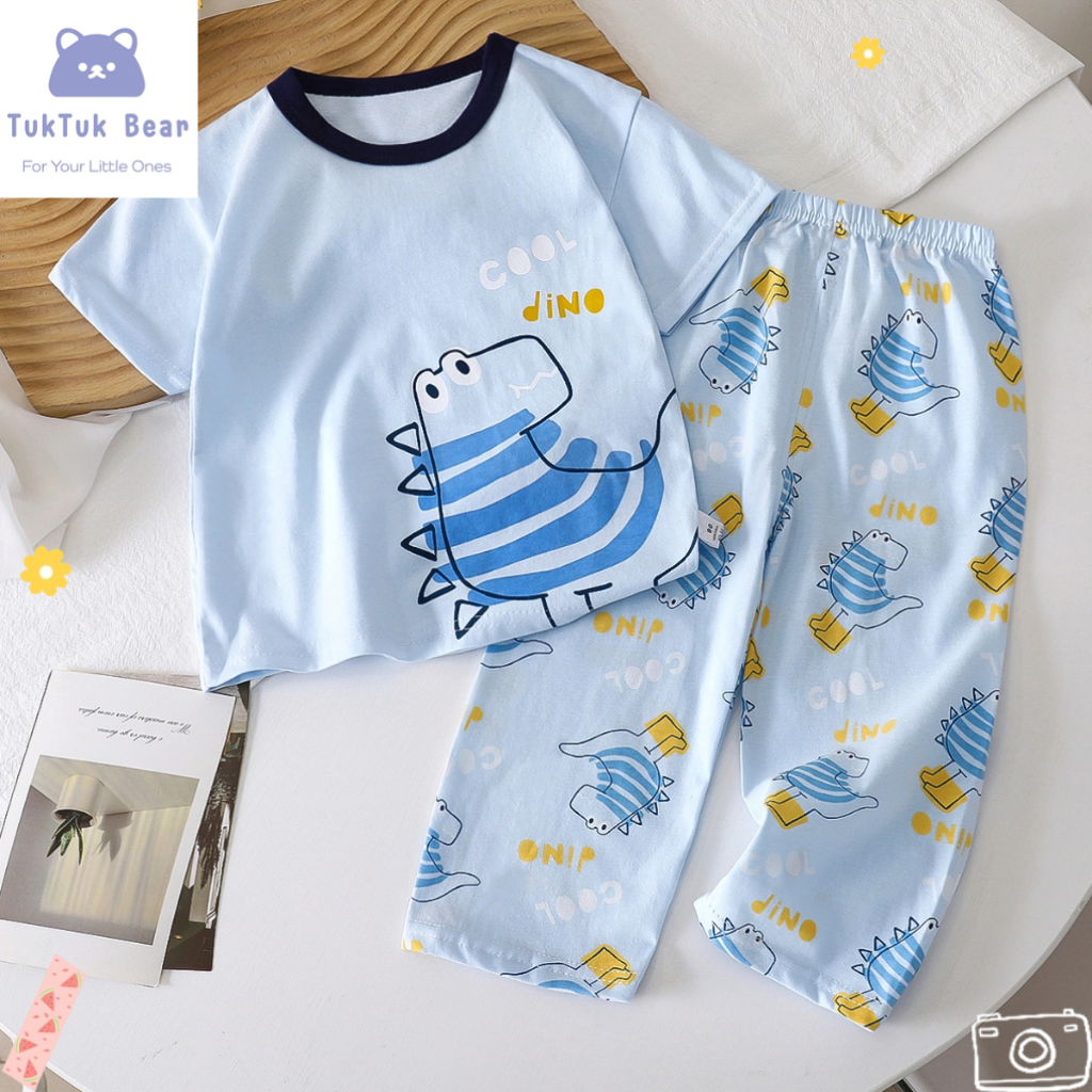 ชุดนอนเด็ก ผ้านิ่ม สำหรับเด็ก1-3 ขวบ ลายน่ารัก นุ่มสบาย ใส่บ้านได้