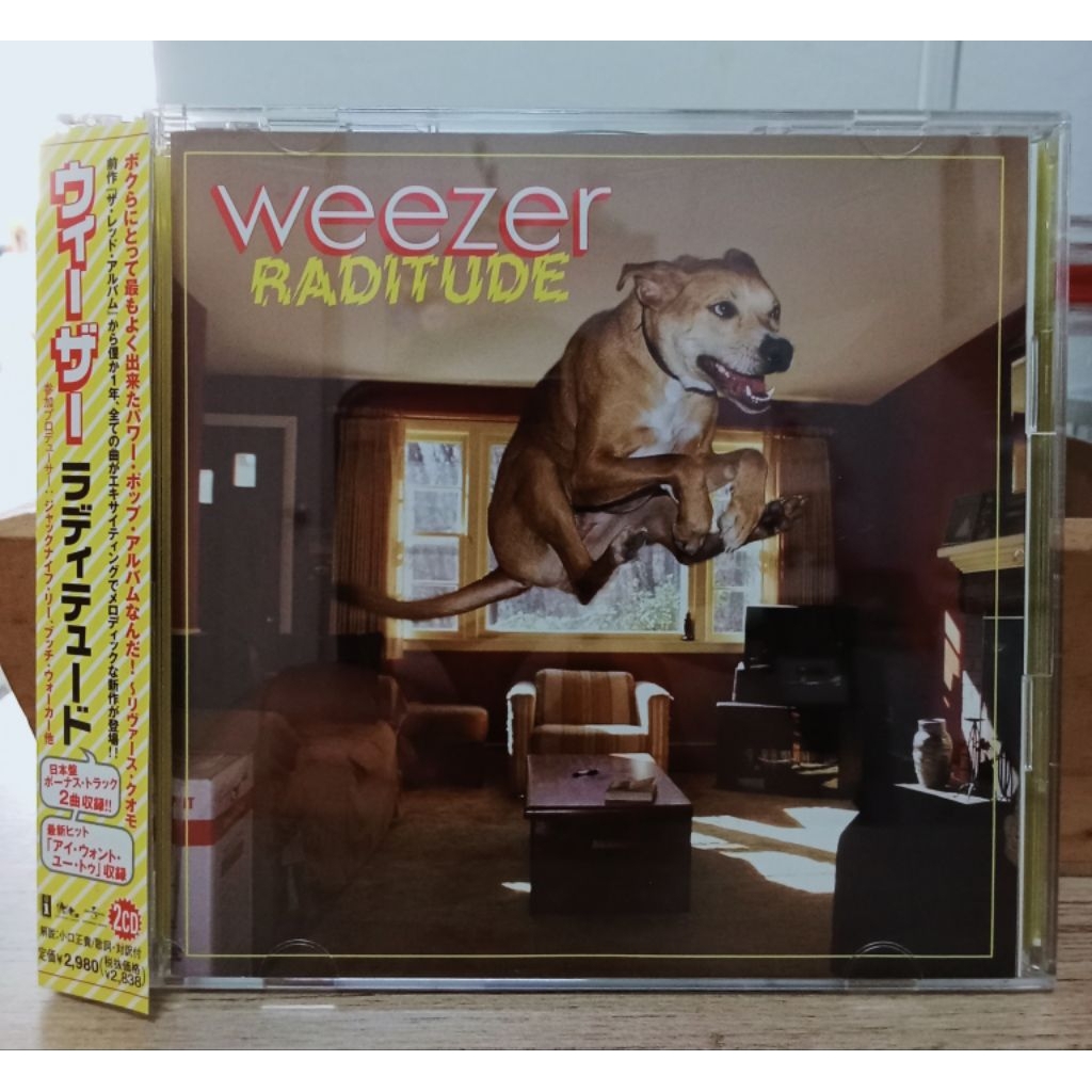 CD weezer radtitude 2CD.CD Made in Japan  WEEZER Radtitude1 CD + bonus CD2009 Universal MusicMade in
