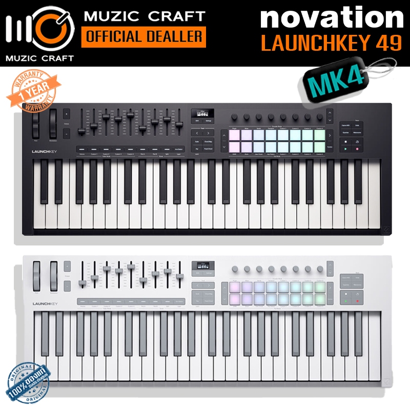 Novation Launchkey 49 MK4 *ของแท้รับประกัน 1ปี* USB MIDI Keyboard Controller, มิดิ คีย์บอร์ด คอนโทรล