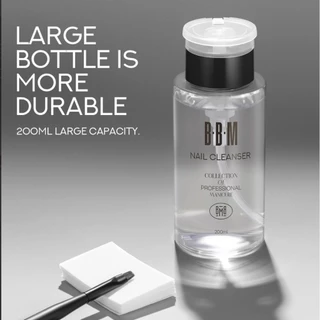 คลีนเซอร์ BBM Cleanser 3ขนาด 500●1,000ml.●ขวดปั๊ม 200ml. ทำความสะอาดหน้าเล็บ เช็ดความเหนียว