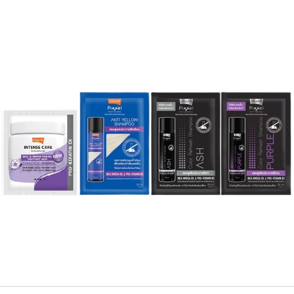 (แบบซอง) แชมพู โลแลน พิกเซล คัลเลอร์ รีเฟรช Lolane Pixxel Color Refresh Shampoo 20ml.
