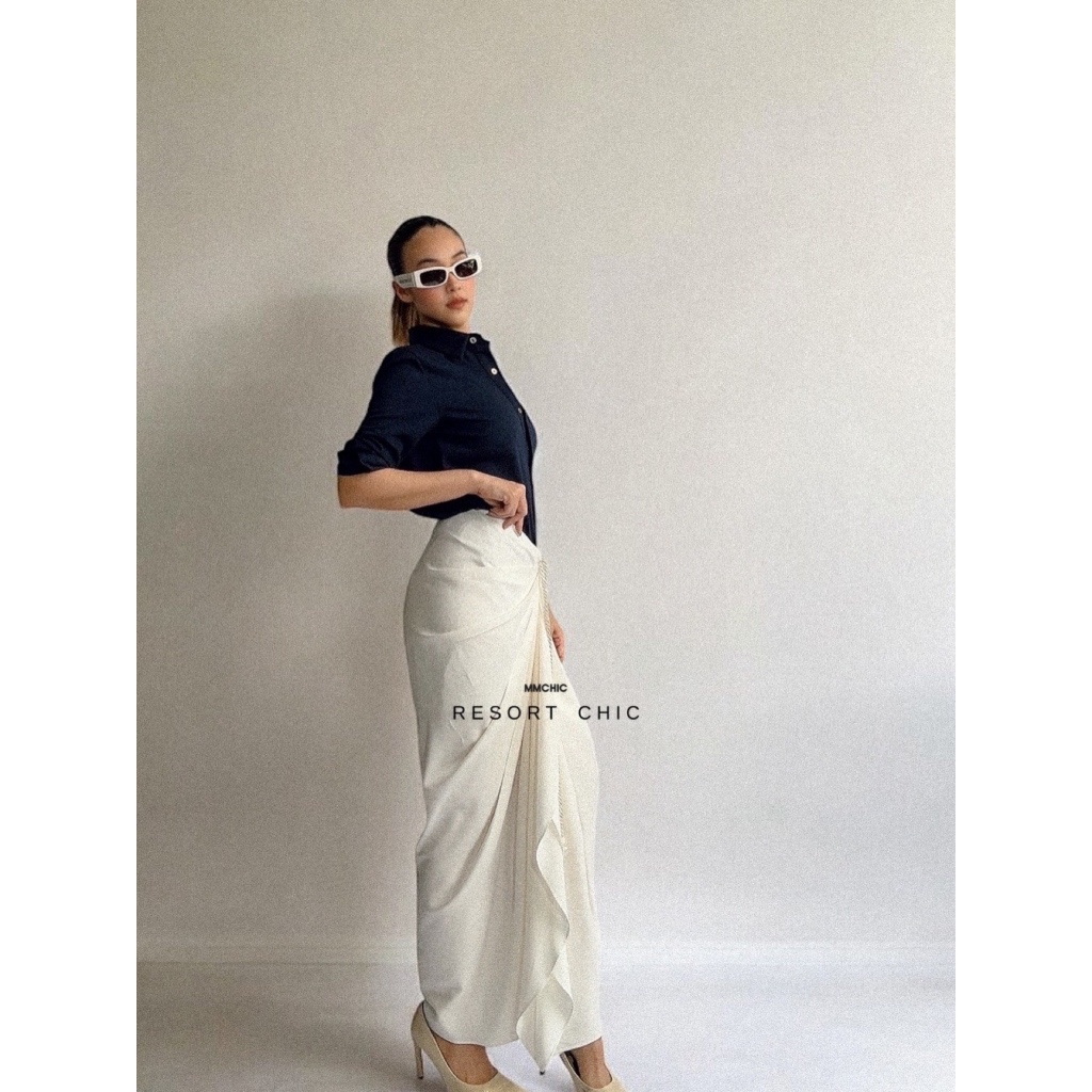 MMCHIC  - NAVY SHIRT