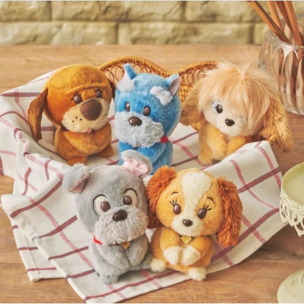 พร้อมส่ง🎁 หมาเลดี้ แอนเดอะทรัมป์🐶 Lady & the Tramp🐾📦Disney Store Jp “Urupocha-chan” ลิขสิทธิ์แท้ Dis