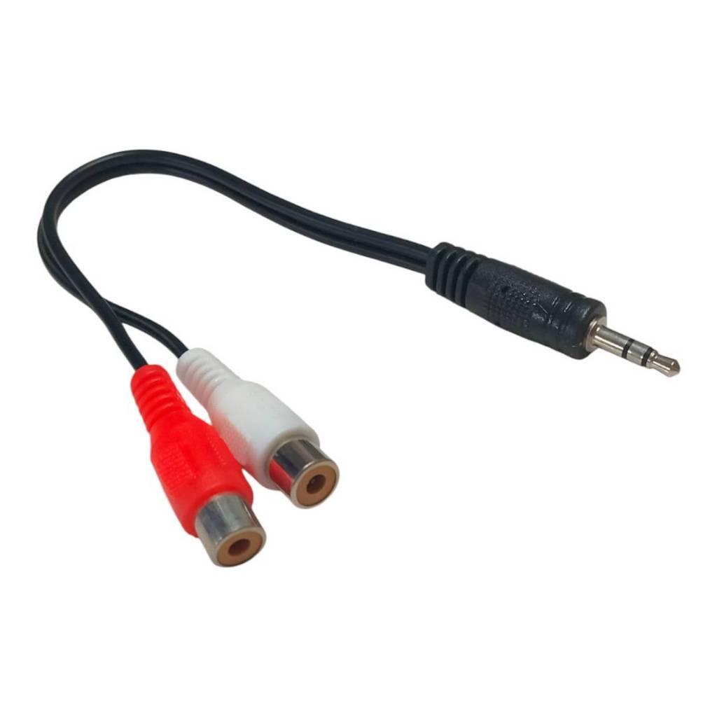 1เส้น สาย 3.5mm to RCA ตัวเมีย 2 หัว ,สายสัญญาณเสียง