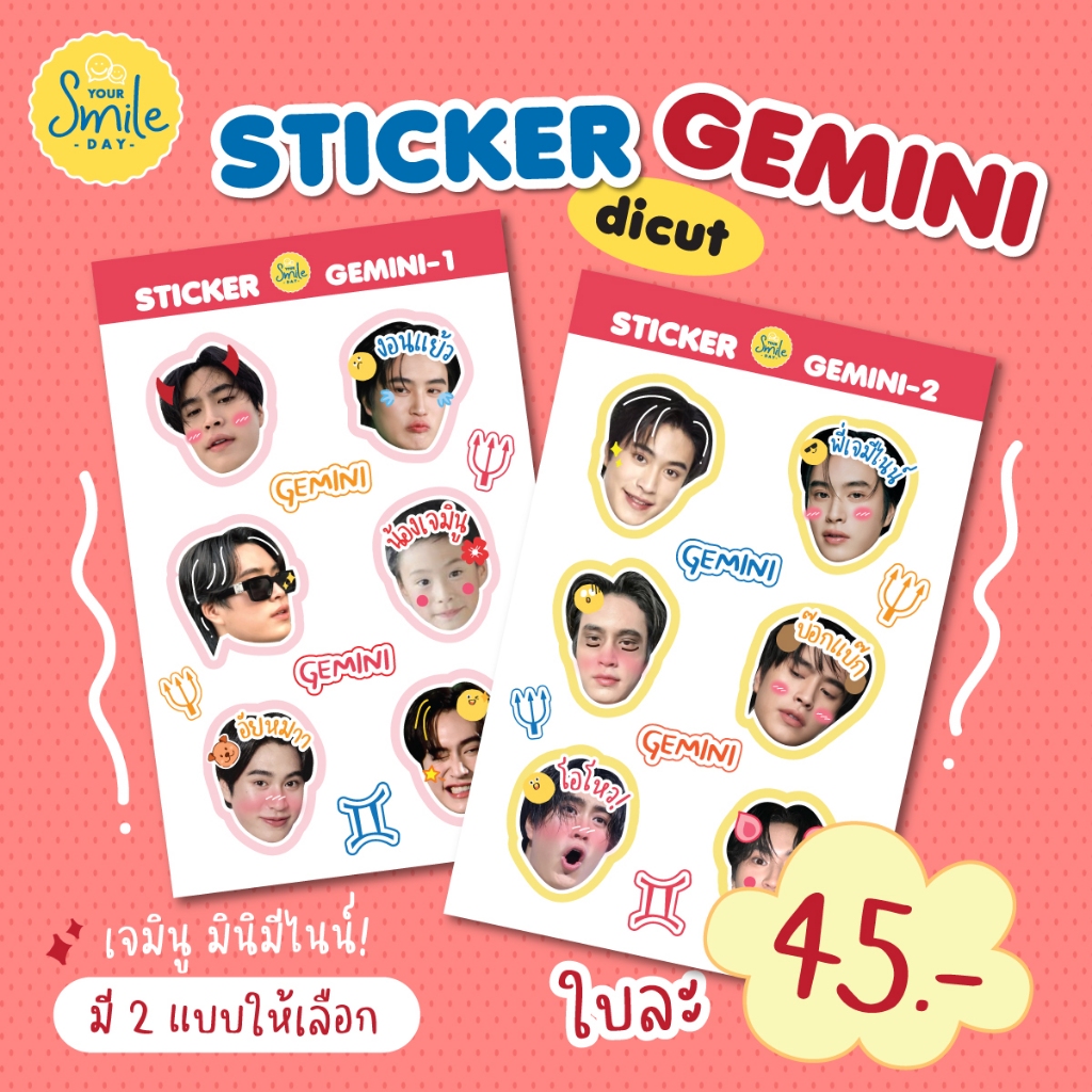 Sticker dicut กันน้ำ - Gemini