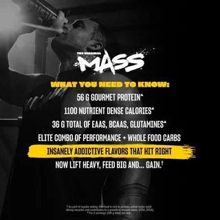 Mutant Mass Muscle Weight Gainer 5 Lbs. เวย์โปรตีน เพิ่มน้ำหนัก เพิ่มกล้ามo