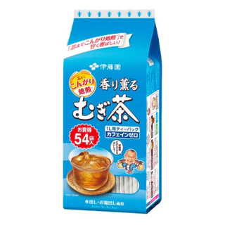 ชาข้าวบาร์เลย์ญี่ปุ่น Itoen Barley Tea Mugicha อิโตเอ็นคาโอะริ คาโอะรุ ไม่มีคาเฟอีน ถุงใหญ่405g(54ซอง) ชา จากญี่ปุ่น