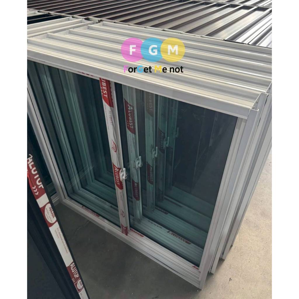 [สินค้ามี รับประกัน!!] หน้าต่างบานเลื่อนสำเร็จรูป MC 100x100ซม. หน้าต่างอลูมิเนียม เลื่อน จัดส่งไว!! - รูปที่ 6
