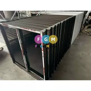[สินค้ามี รับประกัน!!] หน้าต่างบานเลื่อนสำเร็จรูป MC 100x100ซม. หน้าต่างอลูมิเนียม เลื่อน จัดส่งไว!!