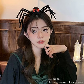 ที่คาดผม รูปทรงแมงมุม เครื่องประดับฮาโลวีน มีให้เลือกหลายสี ขาแมงมุมปรับได้ ส่งไวจากไทย