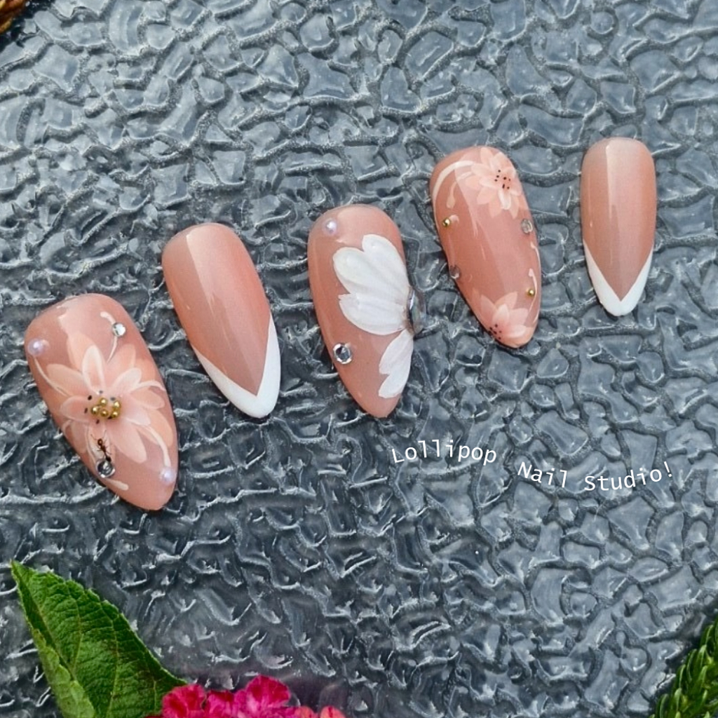 007 เล็บปลอมแฟชั่น พร้อมอุปกรณ์ในชุด (พร้อมส่ง) | Lollipop Nail Studio