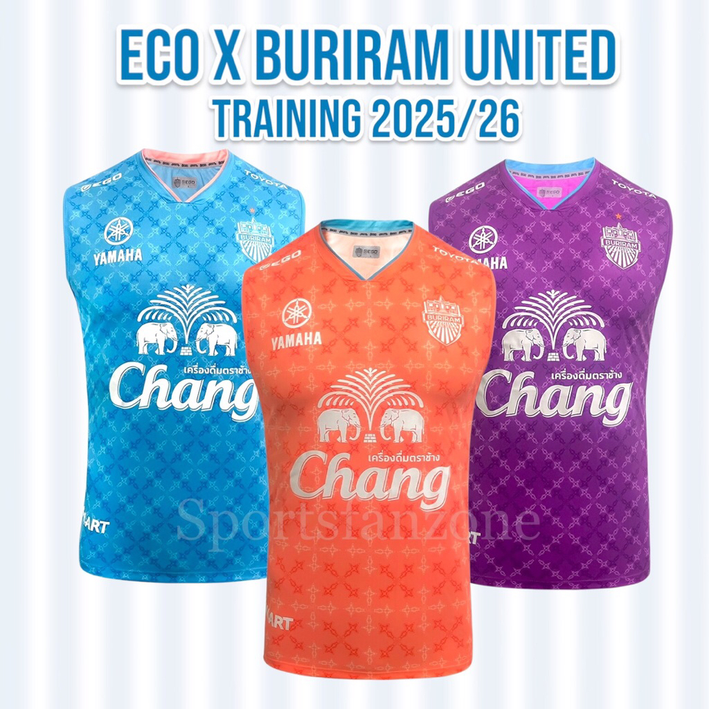 เสื้อซ้อมบุรีรัมย์ แขนกุด  EgoxBRUTD 2025/26ของแท้💯 - BURIRAM UNITED TRAINING 2025/26