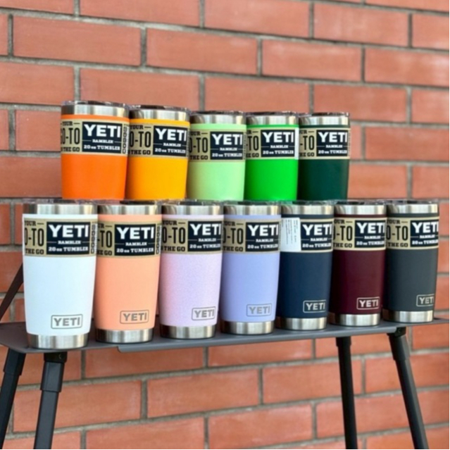 แก้ว Yeti Rambler 20oz Tumbler ของแท้ 100% **มีรับประกัน 3 ปี ฝาแม่เหล็กสไลด์**