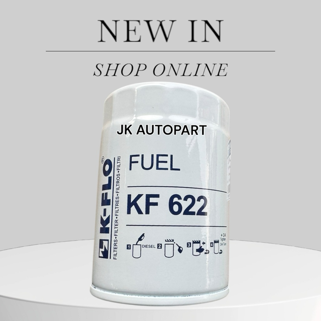 กรองโซล่า KF-622 ยี่ห้อ K-FLO แท้ๆ กรองน้ำมันโซล่ารถยก รถตักจีน BOMAG (KF622) WK940/5 CX0810C กรองน้