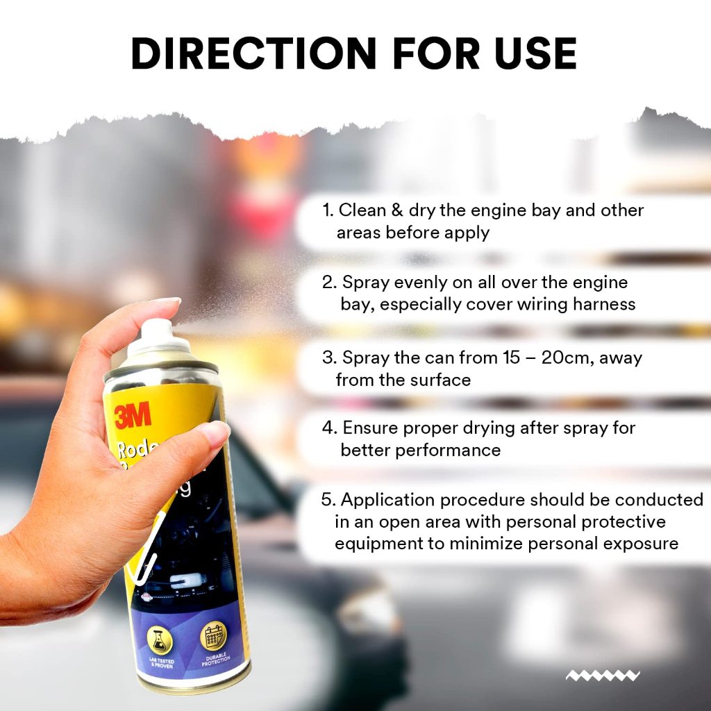3M สเปรย์ไล่หนู ป้องกันสายไฟ Rodent Repellent Coating, 80 g| Rat Protection for Engine parts and Wires | Long-Lasting ราคา ถูกที่สุด ดีลบีเคเค แกลเลอรีภาพที่ 3