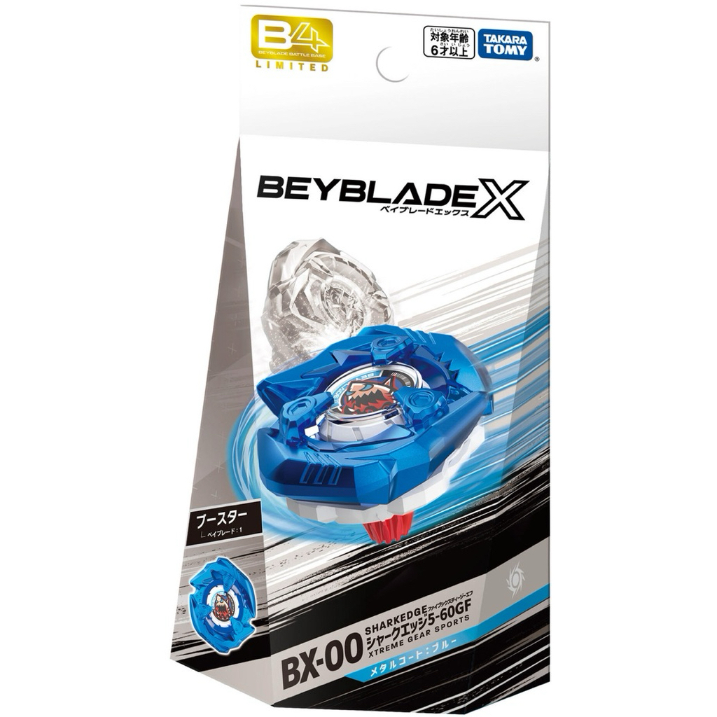 TAKARA TOMY Beyblade X Shark Edge 5-60GF BX-00 Metal Coat Blue ของแท้