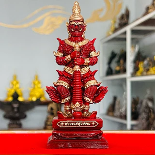ท้าวเวสสุวรรณ แร่เหล็กน้ำพี้ ขนาดเล็ก ฐานกว้าง2นิ้วสูง4.5นิ้ว เเถมฟรีคาถาบูชา พระผงแร่เหล็กน้ำพี้ เเละทูป