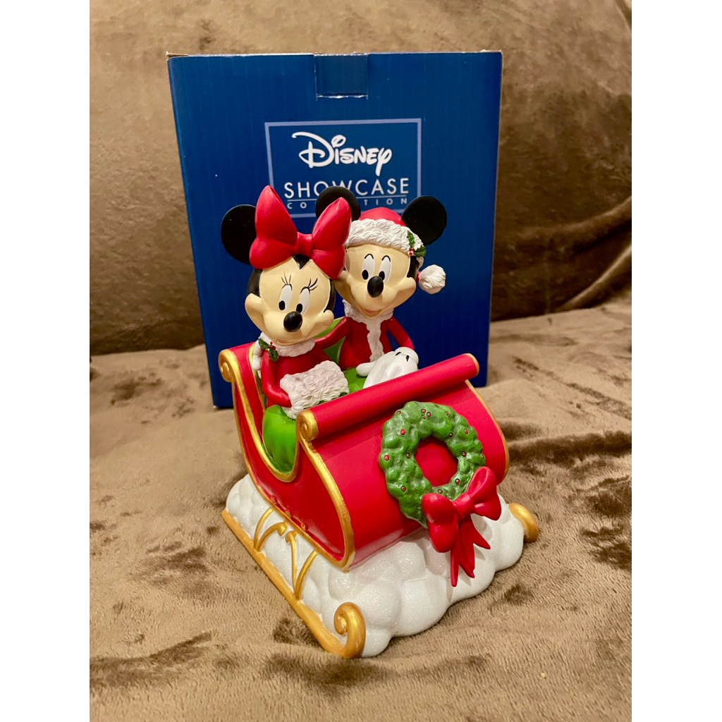 [พร้อมส่ง] New in box พร้อมกล่อง Chrismas Mickey & Minnie Disney Showcase
