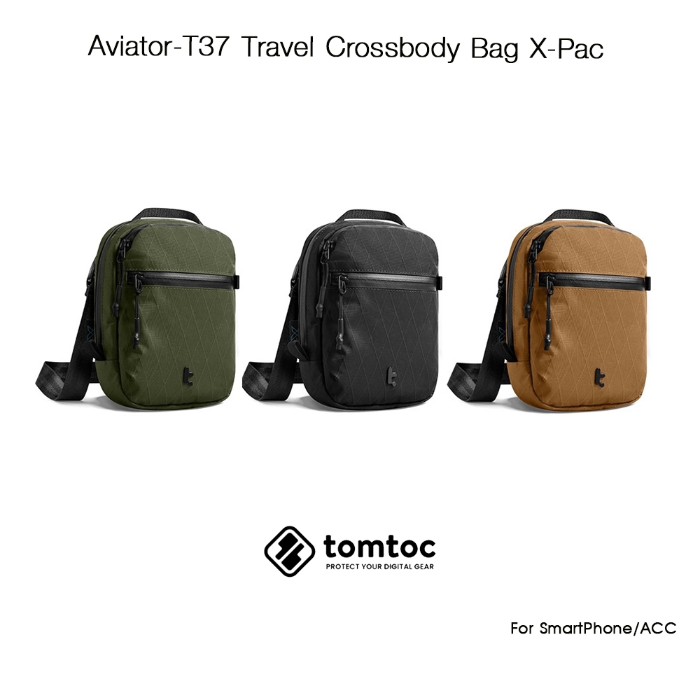 TOMTOC Aviator-T37 Travel Crossbody Bag X-Pac กระเป๋าสะพายข้างเกรดพรีเมี่ยม สำหรับ SmartPhone และอุป