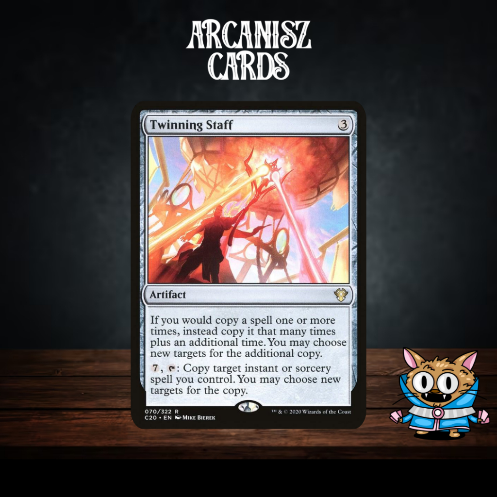 Twinning Staff การ์ด Magic The Gathering Commander 2020
