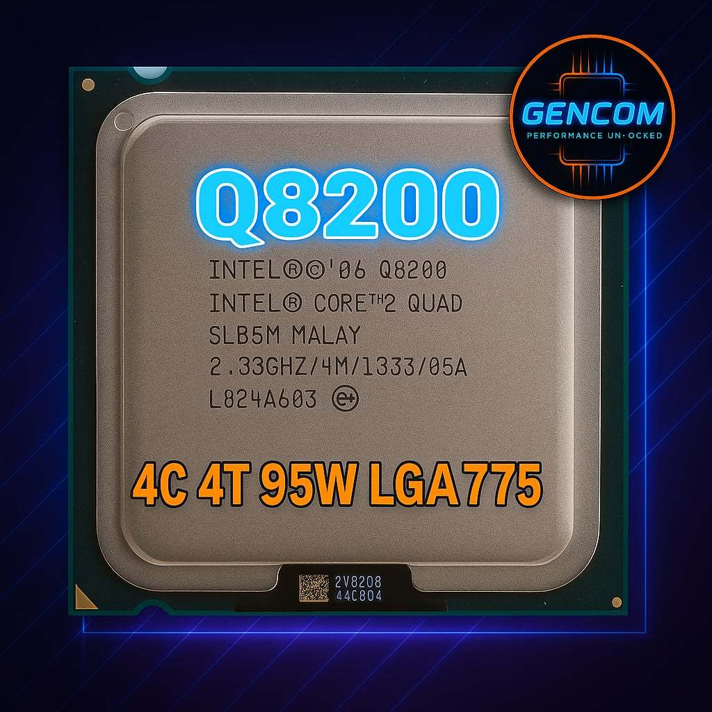ซีพียู CPU Intel Core 2 Quad Q8200 2.33 GHz 4คอ4เทรด 95W LGA 775 ฟรีซิลิโคลน1ซอง