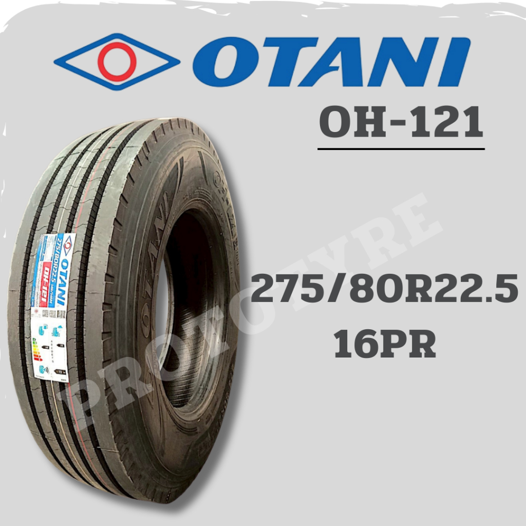 ยางรถบรรทุกเรเดียล 275/80R22.5 16PR ยี่ห้อ OTANI รุ่น OH-121