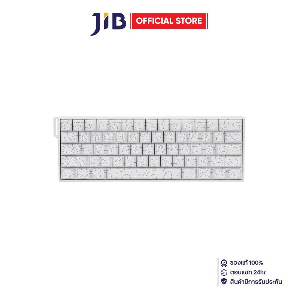 WIRELESS KEYBOARD (คีย์บอร์ดไร้สาย) AULA MINI 60 HE MAX CONTOUR LINGYUN MAGNETIC SWITCH RGB EN - WHI