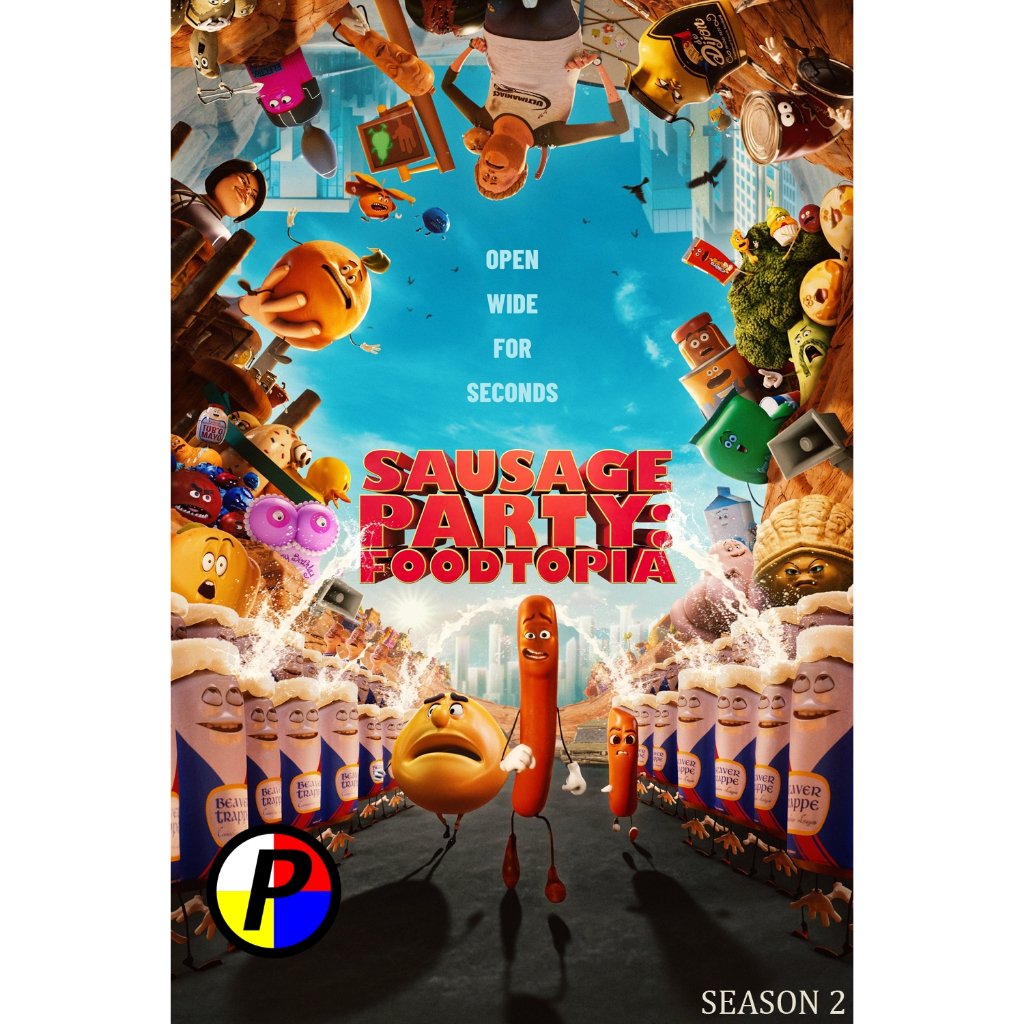 ดีวีดี Movie ใหม่ Sausage Party: Foodtopia Season 2 (2025) ปาร์ตี้ไส้กรอก ฟู้ดโทเปีย ปี 2 {8 ตอน} หน