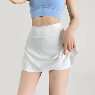 GYMHUB กระโปรงโยคะ มีซับใน เอวสูง ยืดหยุ่น ใส่สบาย เหมาะสำหรับเล่นกีฬา ฟิตเนส และวิ่ง