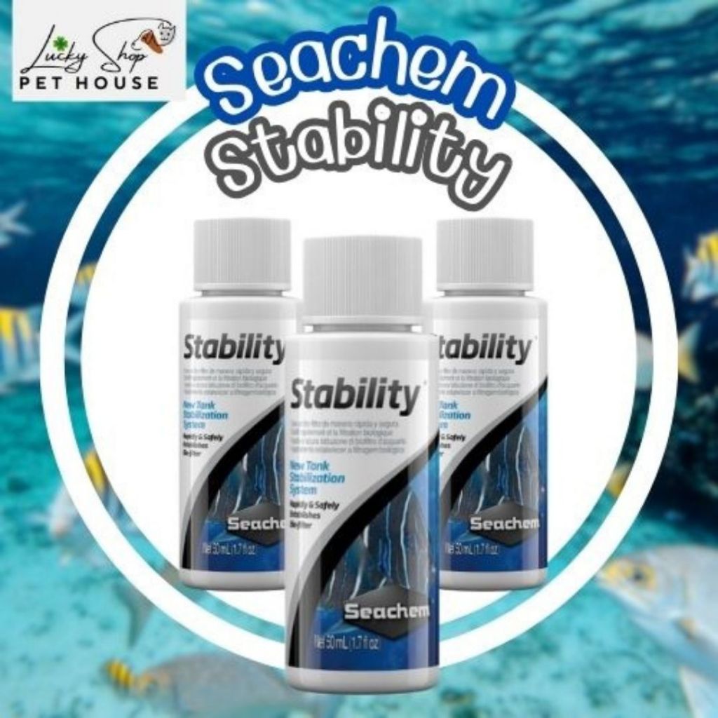 ซีเชม สตาบิลลิตี้ Seachem Stability แบคทีเรียชนิดน้ำ สำหรับเซ็ตระบบ ใช้ได้ทั้งตู้น้ำจืดและทะเล