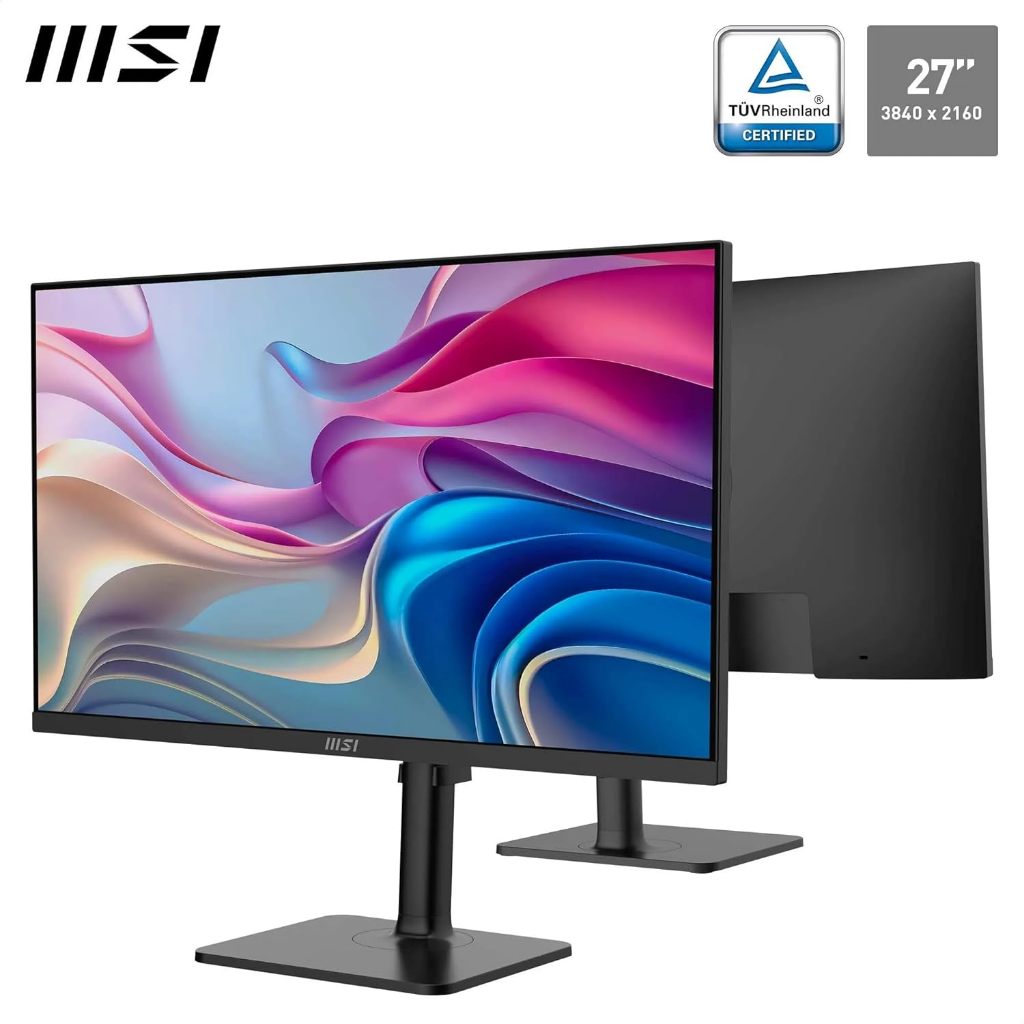 MSI Modern MD272UPHW, MD272UPHG 27-inch IPS 4K UHD, 60 Hz, Display HDR 400,USB C 98W PD, Speaker, VESA Mount - รูปที่ 2