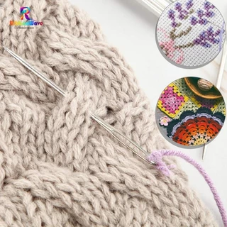เข็มถักครอสติส บิ๊กอาย 9pcs เย็บปักถักร้อย DIY เครื่องมือ ชุดถักนิตติ้ง