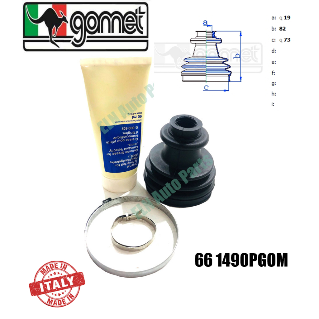 ยางกันฝุ่นเพลา/ยางหุ้มเพลานอก เปอโยต์ PEUGEOT 205 1.4i ปี 1990