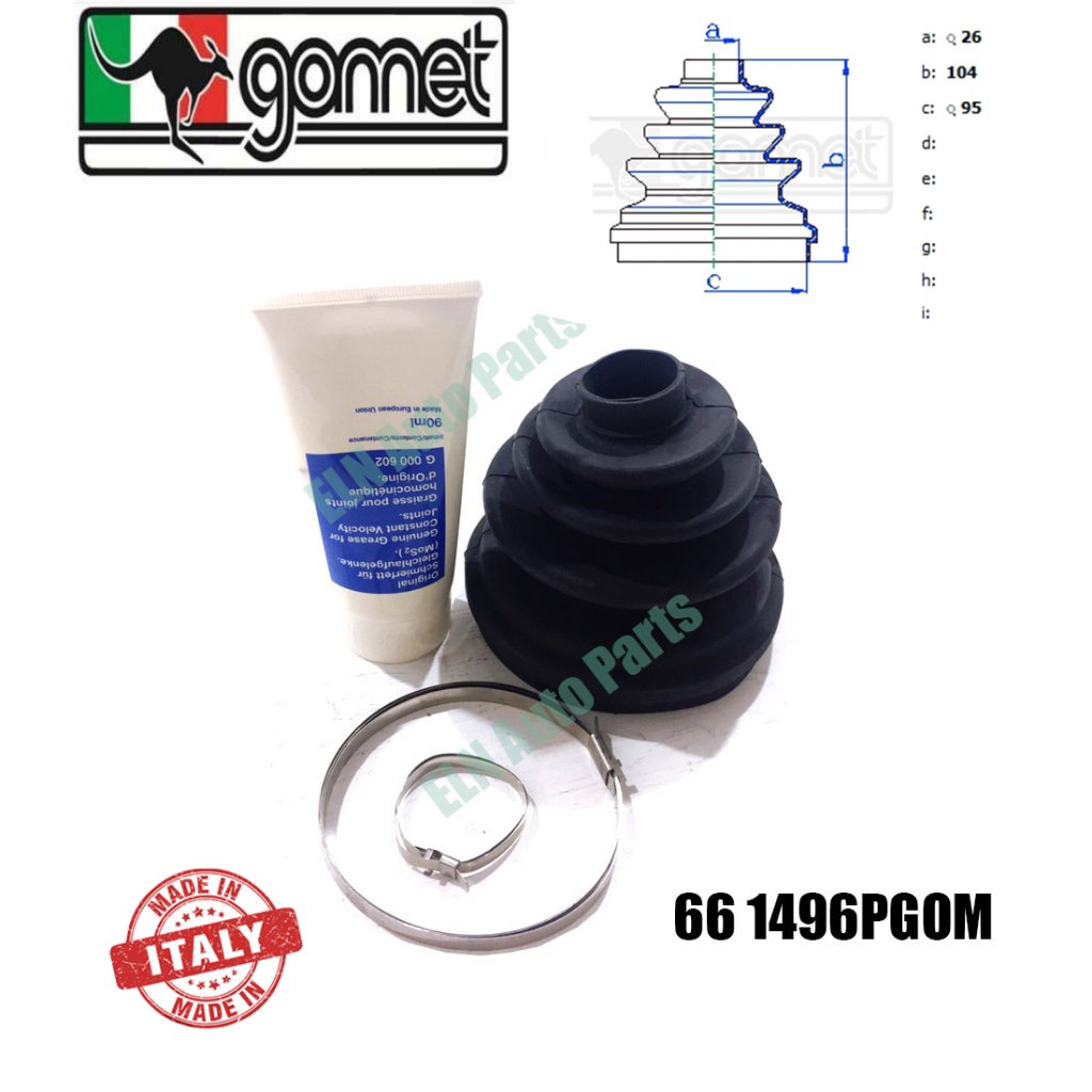 ยางกันฝุ่นเพลานอก AT เปอโยต์ PEUGEOT 605 2.0SRi 16v ปี 1990-1999 eng.XU10J 4R,AT.