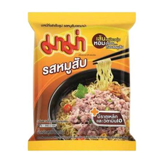 (ยกกล่อง 30 ซอง) มาม่า บะหมี่กึ่งสำเร็จรูป รสหมูสับ 60 กรัม