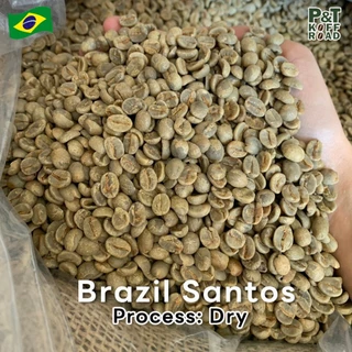 [พร้อมส่ง] สารกาแฟ Brazil Santos NY2 Green Bean รวม บรรจุ 500g - 1 kg. P&T KoffRoad