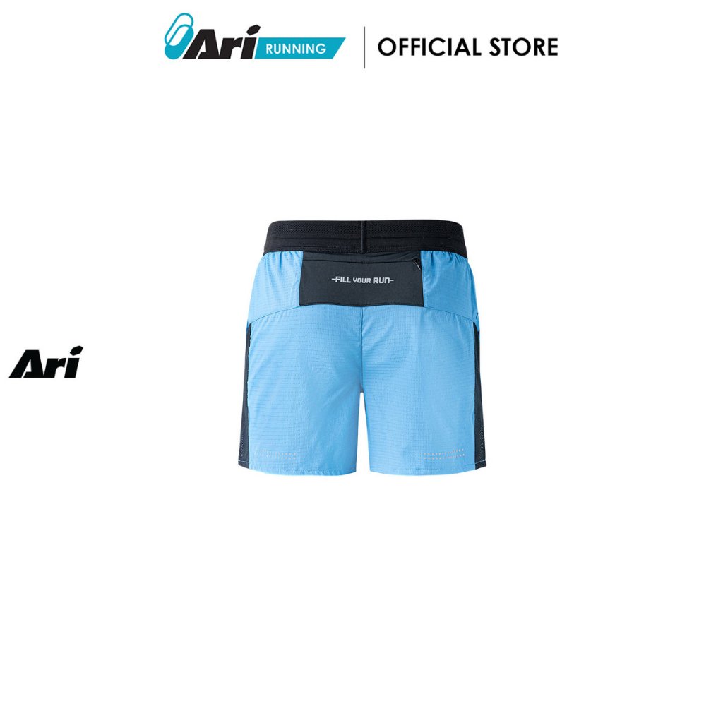 ARI MEN AEROSPEED V3 RUNNING SHORTS 3 INCHES – PARISIAN BLUE (AAP2876-04) กางเกงวิ่งผู้ชาย 3 นิ้ว อาริ AEROSPEEDV3 สีฟ้า ราคา ถูกที่สุด ดีลบีเคเค แกลเลอรีภาพที่ 4