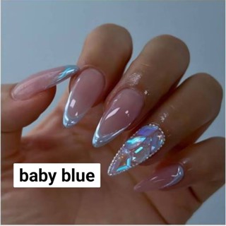 DOI🇰🇷 ผงขัดเล็บกระปุก Babie Blue Mirror Powder เนื้อบางโดอิ …