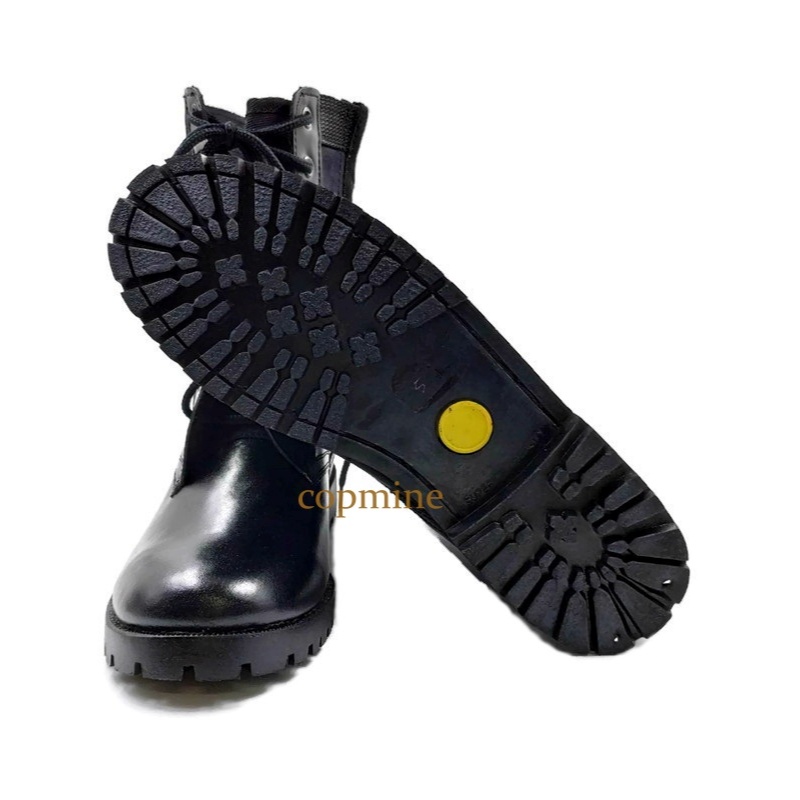 รองเท้าจังเกิ้ล หนังวัวแท้ มีซิปข้าง สำหรับทหาร นักเรียน รด Original Handmade ยี่ห้อ Copmine สีดำ - รูปที่ 2