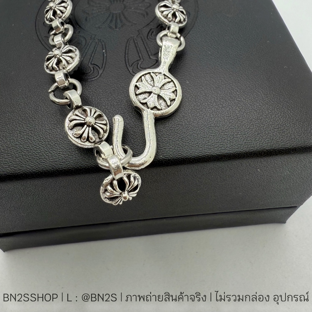 สร้อยข้อมือผู้ชายโครมฮาร์ท งานวินเทจ อะไหล่เงินปัดสีดำ Must Have Item รุ่น CH Ball Bracelet ราคา ถูกที่สุด ดีลบีเคเค แกลเลอรีภาพที่ 6