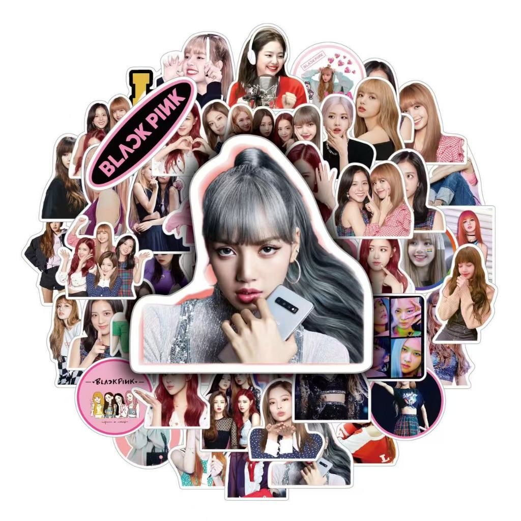 1 แพ็ก 50 ชิ้น Lisa การ์ตูน แฟชั่น สติ๊กเกอร์ ใช้ตกแต่งกระเป๋าเดินทาง เคสไอแพด แก้วน้ำ เคสโทรศัพท์ แ