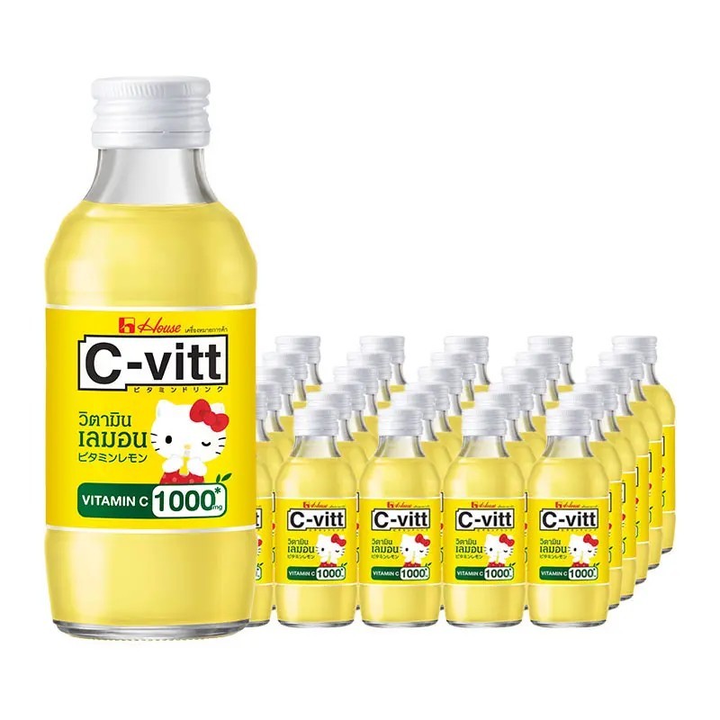 ซี-วิท เครื่องดื่มวิตามินซี รสเลมอน 140 มล. x 30 ส่งแบบ express delivery