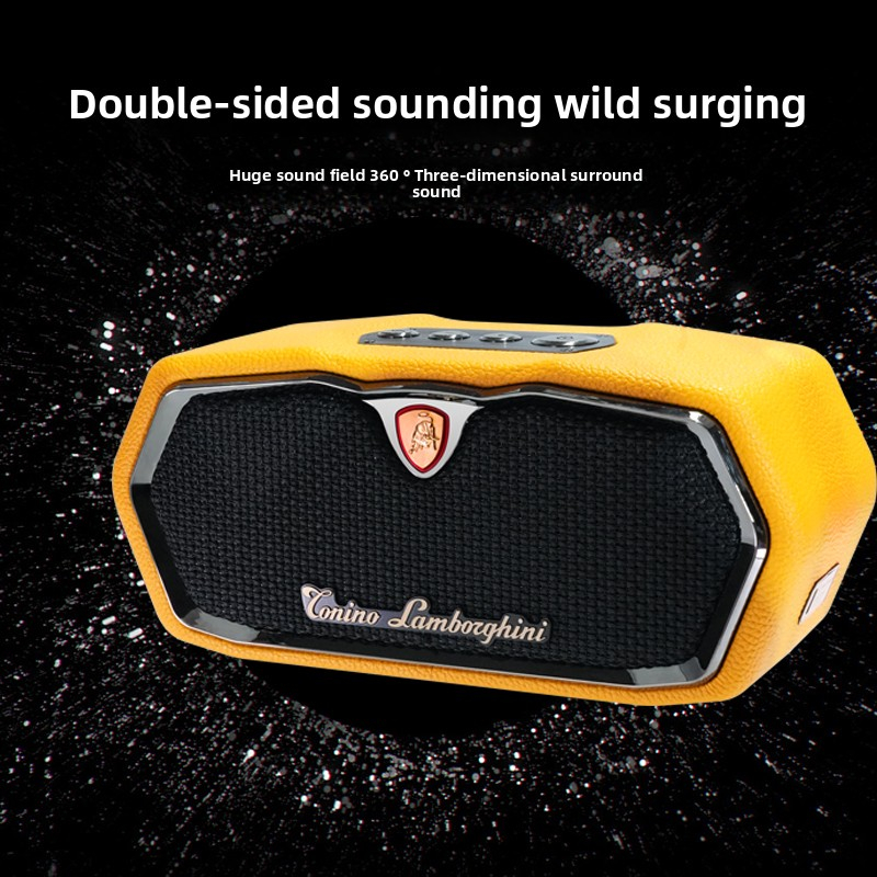The Lamborghini TL89 SURGE wireless Bluetooth speaker is portable