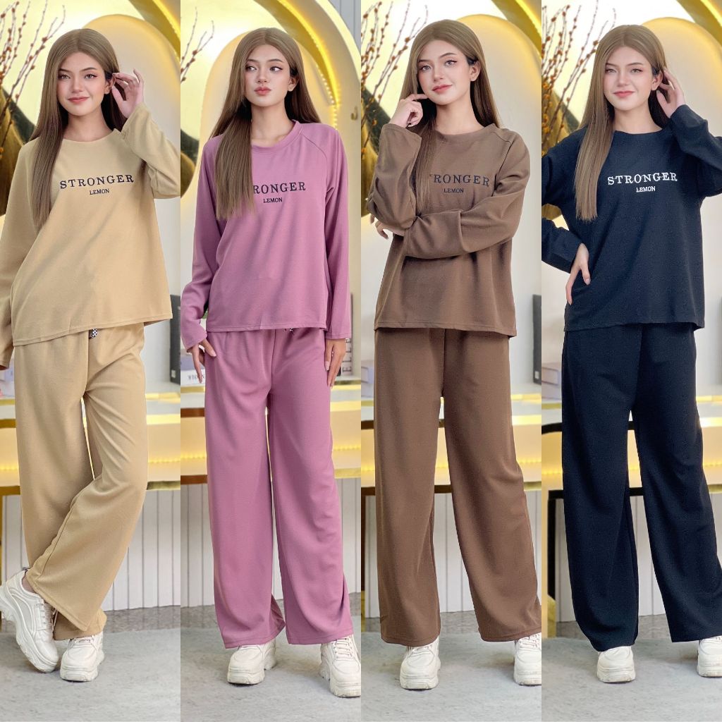 🌈พร้อมส่งจากไทย🎀COD🟠ชุดเซ็ต ผู้หญิง เสื้อแขนยาว กางเกงขายาว สาวอวบ ส่งด่วน ส่งฟรี เก็บปลายทาง ราคาถูก TZ9707  TZ9708