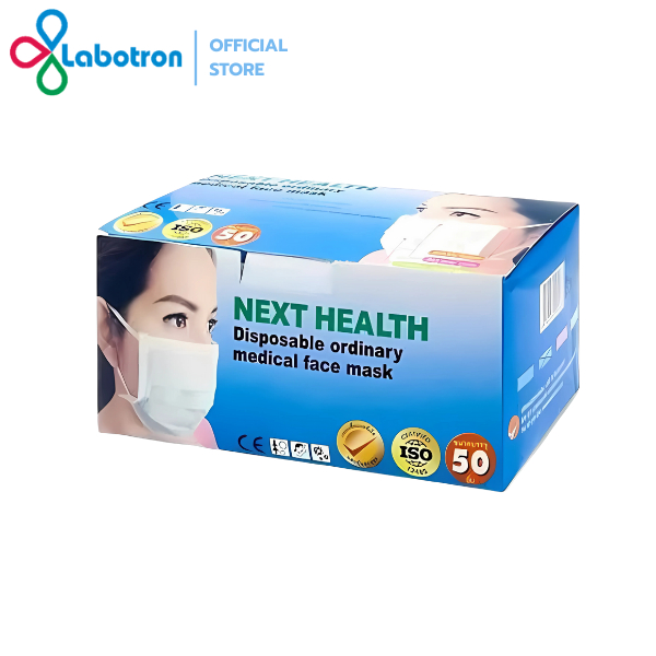 Next Health หน้ากากอนามัย 3 ชั้น สำหรับผู้ใหญ่ (Medical Face Mask)