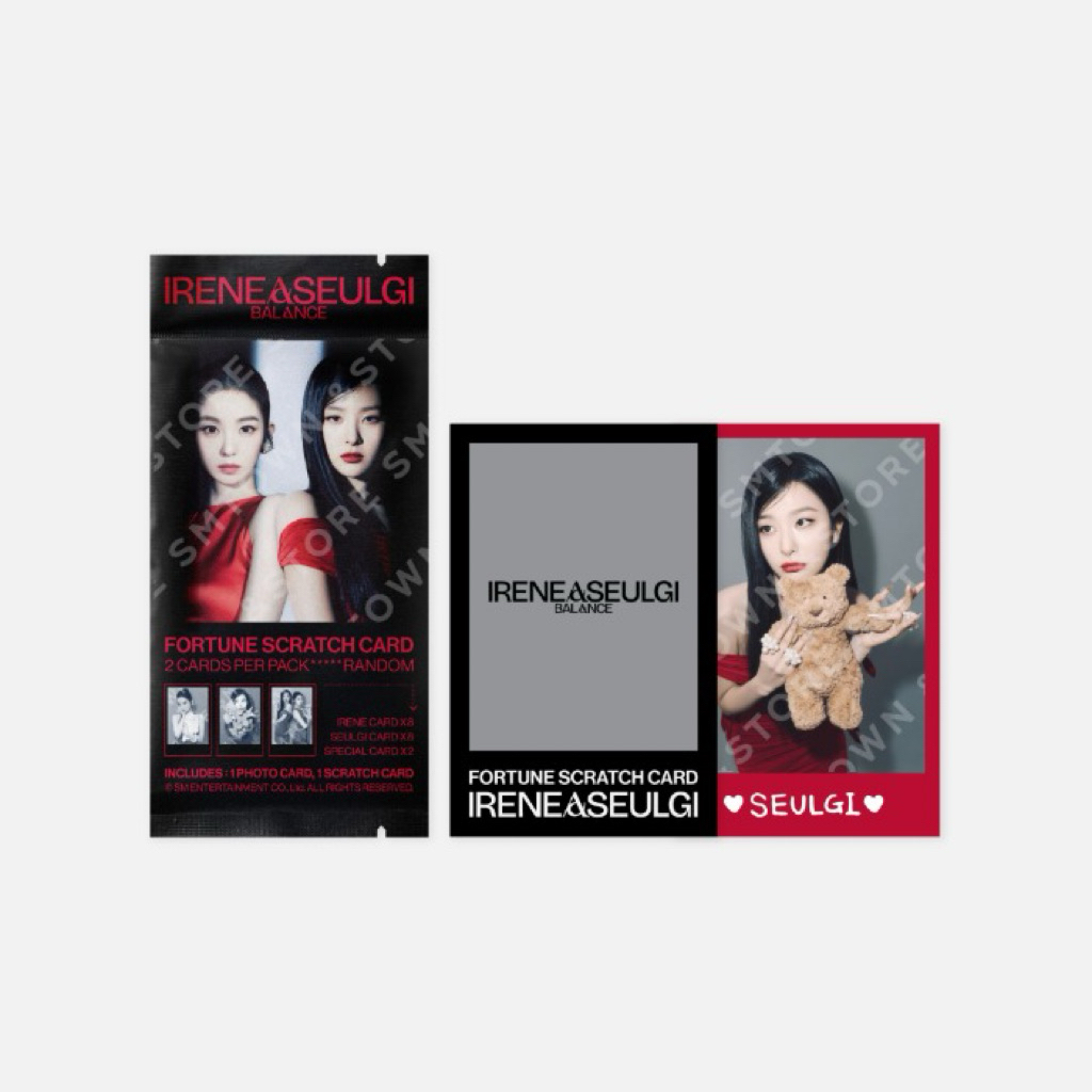 2025 IRENE & SEULGI Concert Tour [BALANCE] FORTUNE SCRATCH CARD SET