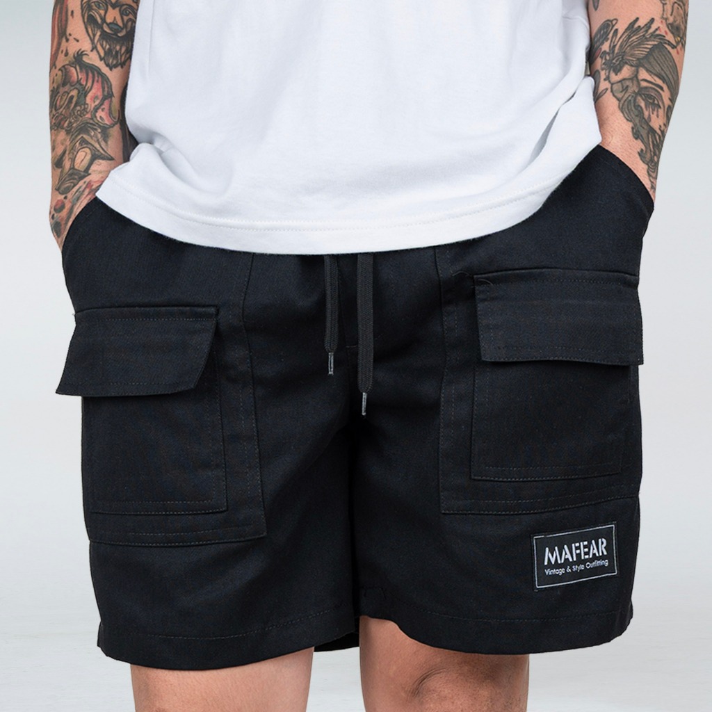 กางเกงขาสั้นทรงวินเทจ ขนาดฟรีไซส์ แบรนด์ MAFEAR