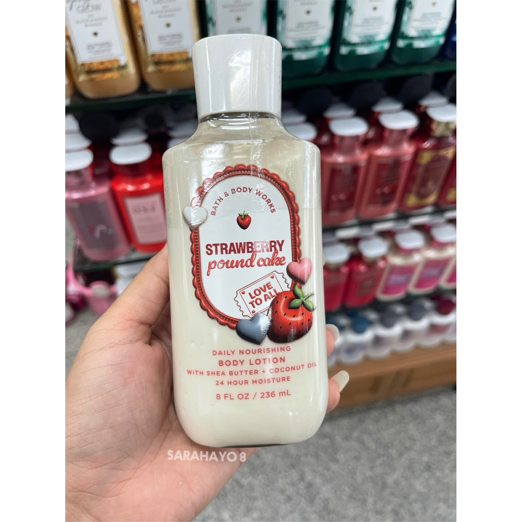 Bath & Body Works Strawberry Pound Cake Lotion 236ml. ของแท้