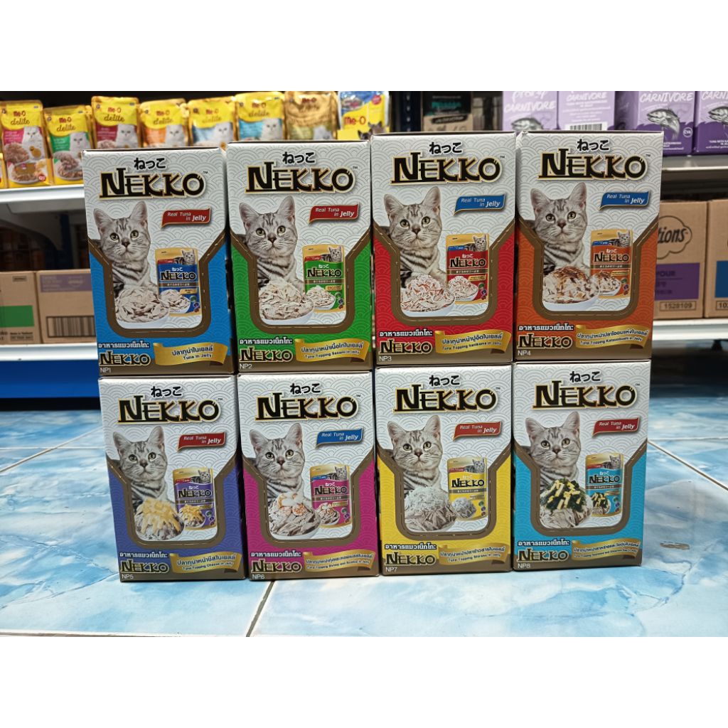 อาหารเปียกแมว Nekko เยลลี่ ขนาด70กรัม 12ซอง(ยกโหล)