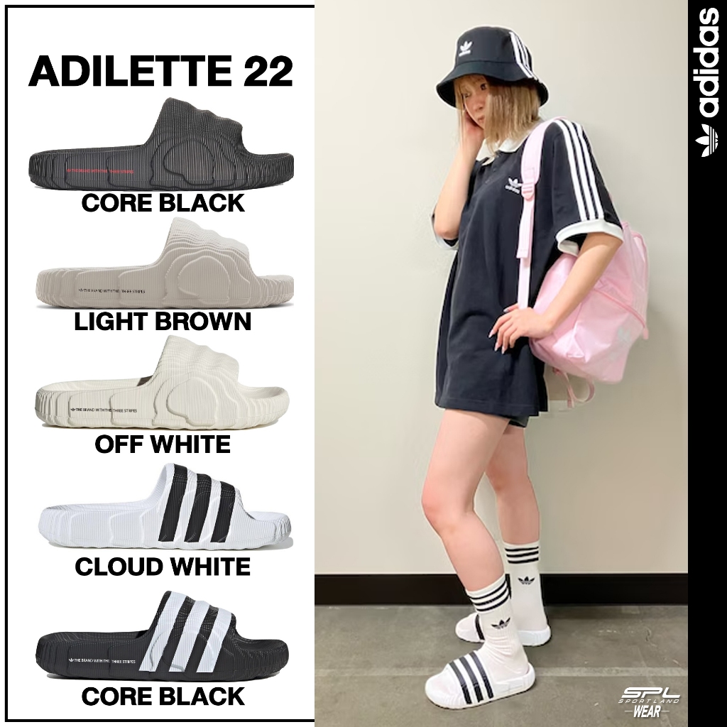 Adidas Collection รองเท้าแตะ รองเท้าแฟชั่น Adilette 22 Slides ID4925/ IG8263 / HQ4670 / IF3668 / IF3